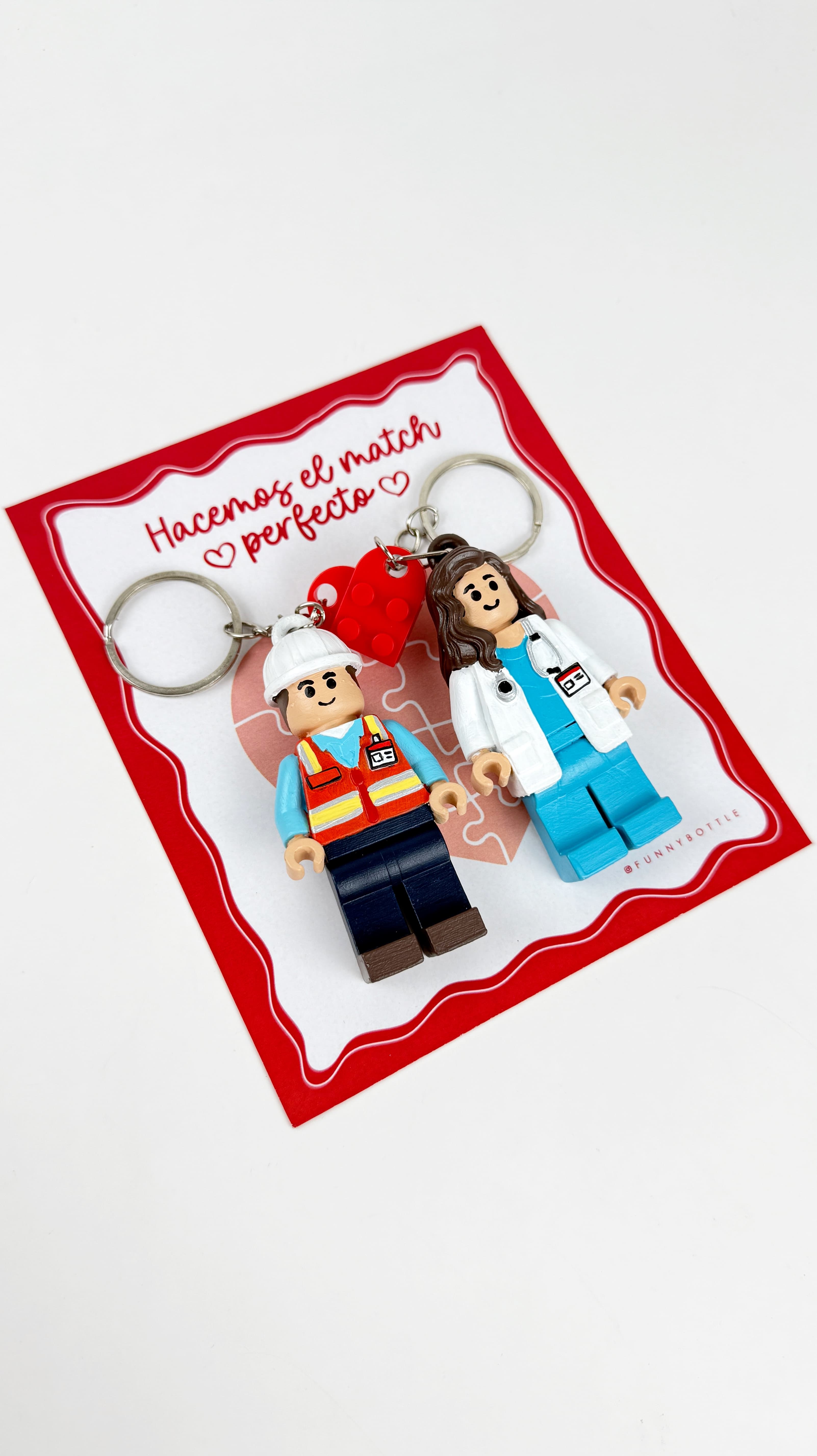 Lego Llavero Pareja